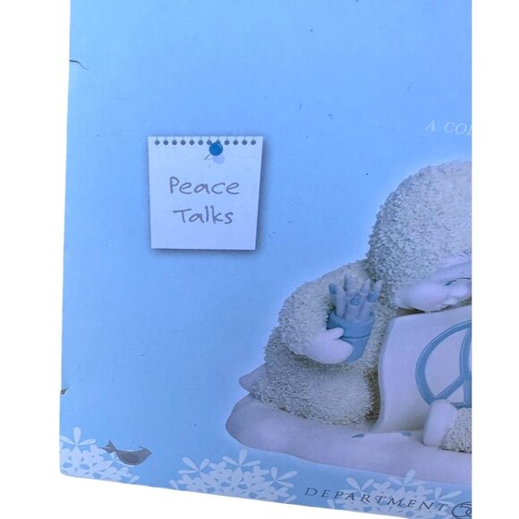 Department 56 Peace Talks Snowbaby Figurine 2018 Enesco Christmas Retired Winter - Picture 10 of 12
